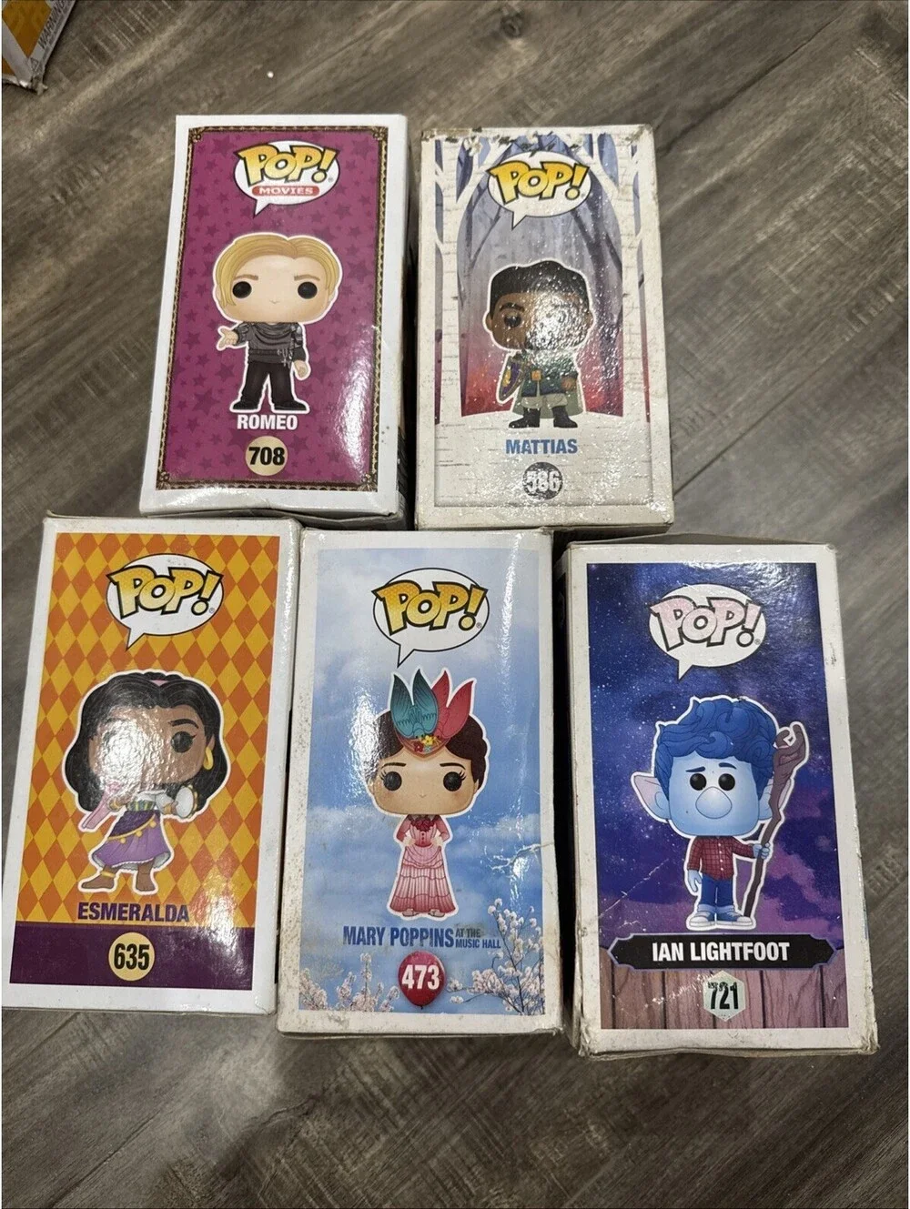 **5-LOT**  Funko Pops - Children’s Movie Themed